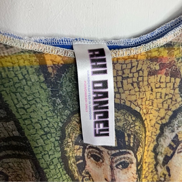 Rhi Dancey Handcrafted in English Mesh Top S - Picture 9 of 9